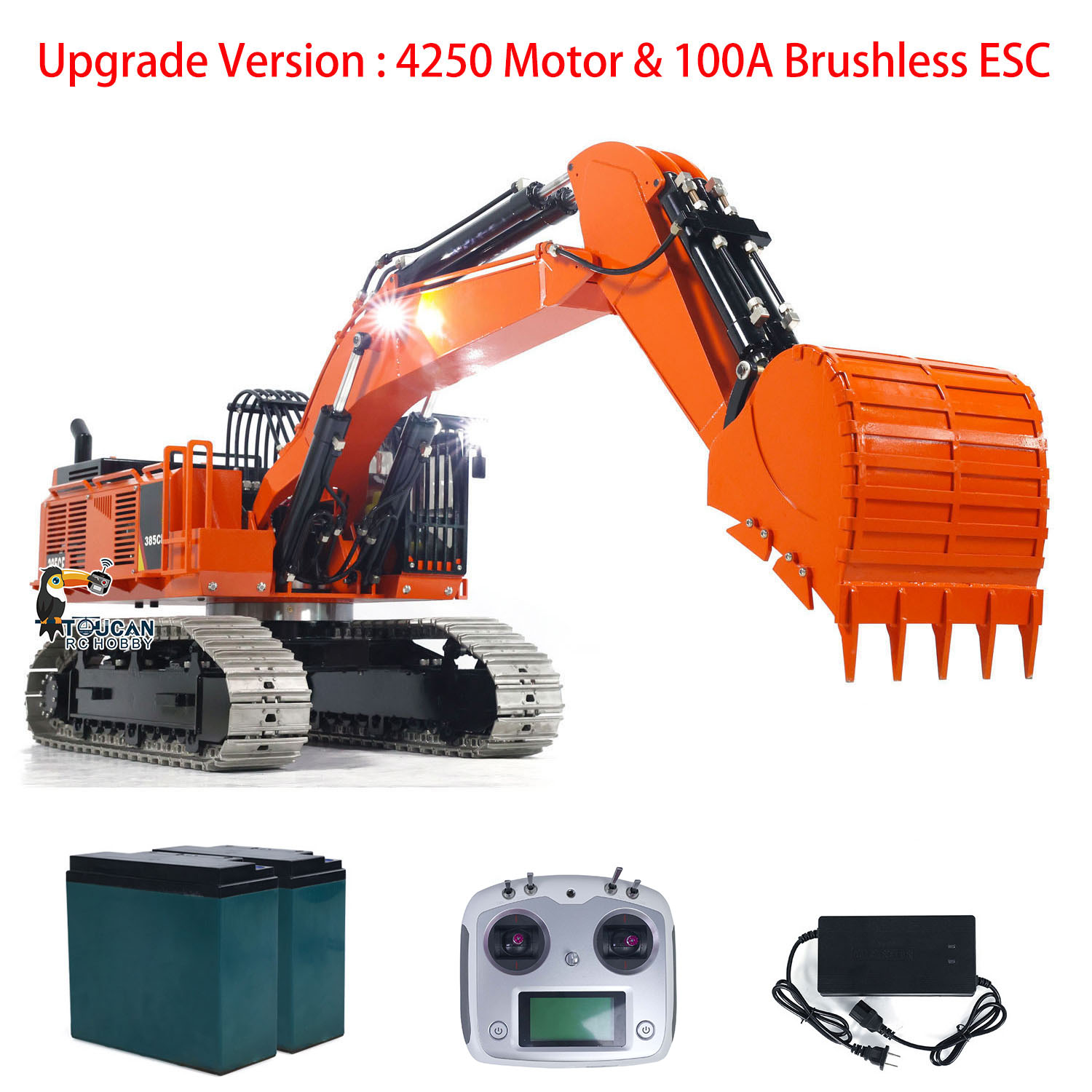Rc Excavator Hydraulic - 1/8 RC Hydraulic Excavator 385CF 150KG