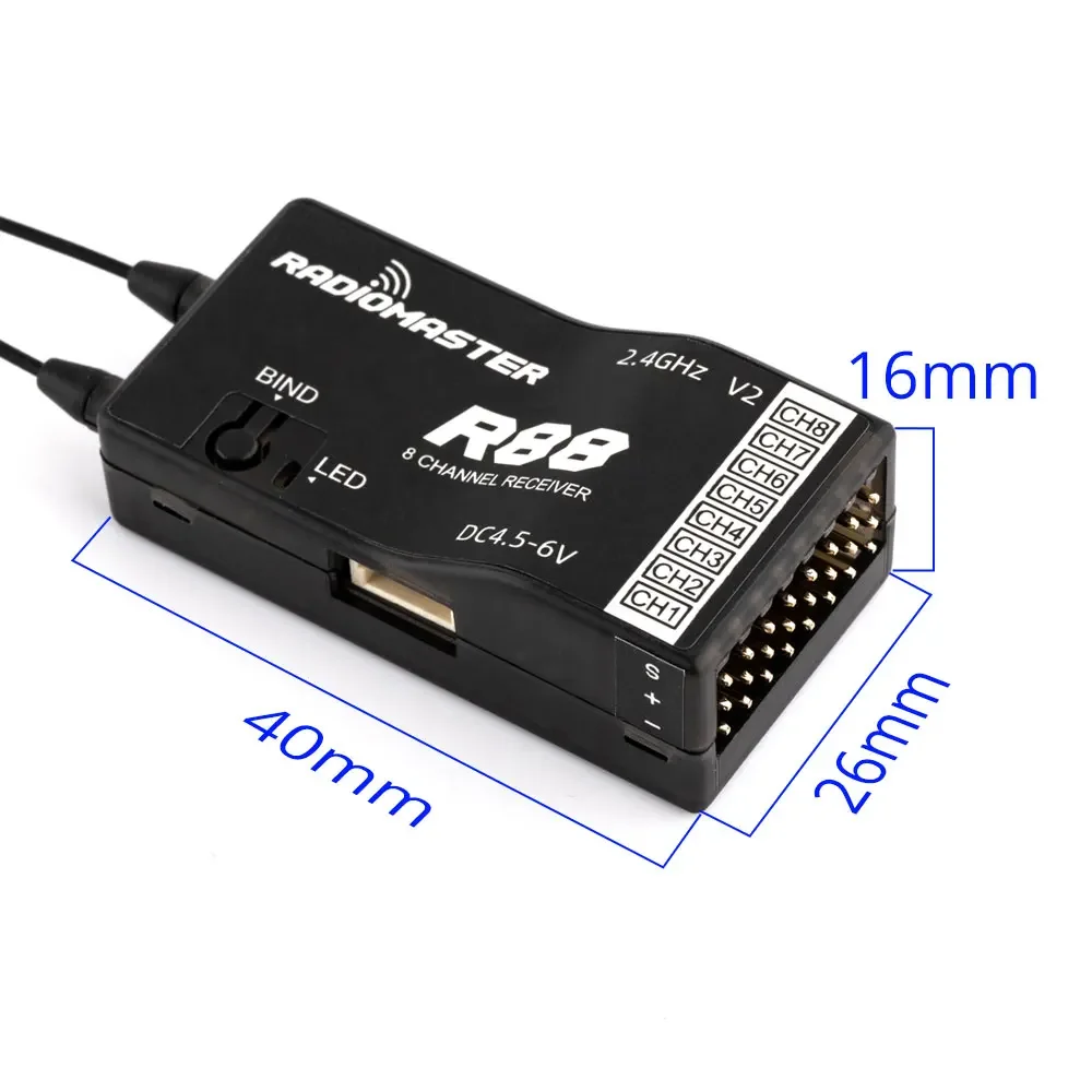 RadioMaster R88 V2.0 8ch SFHSS - Receiver Sbus 8Ch ulasan dan harga