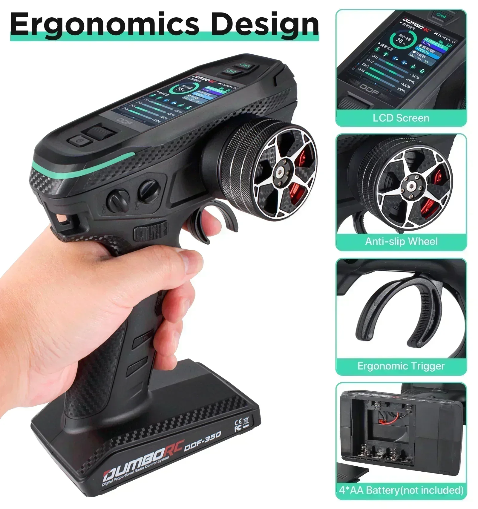 DUMBORC DDF-350 10CH RC Remote - Rc Hobby Car ulasan dan harga