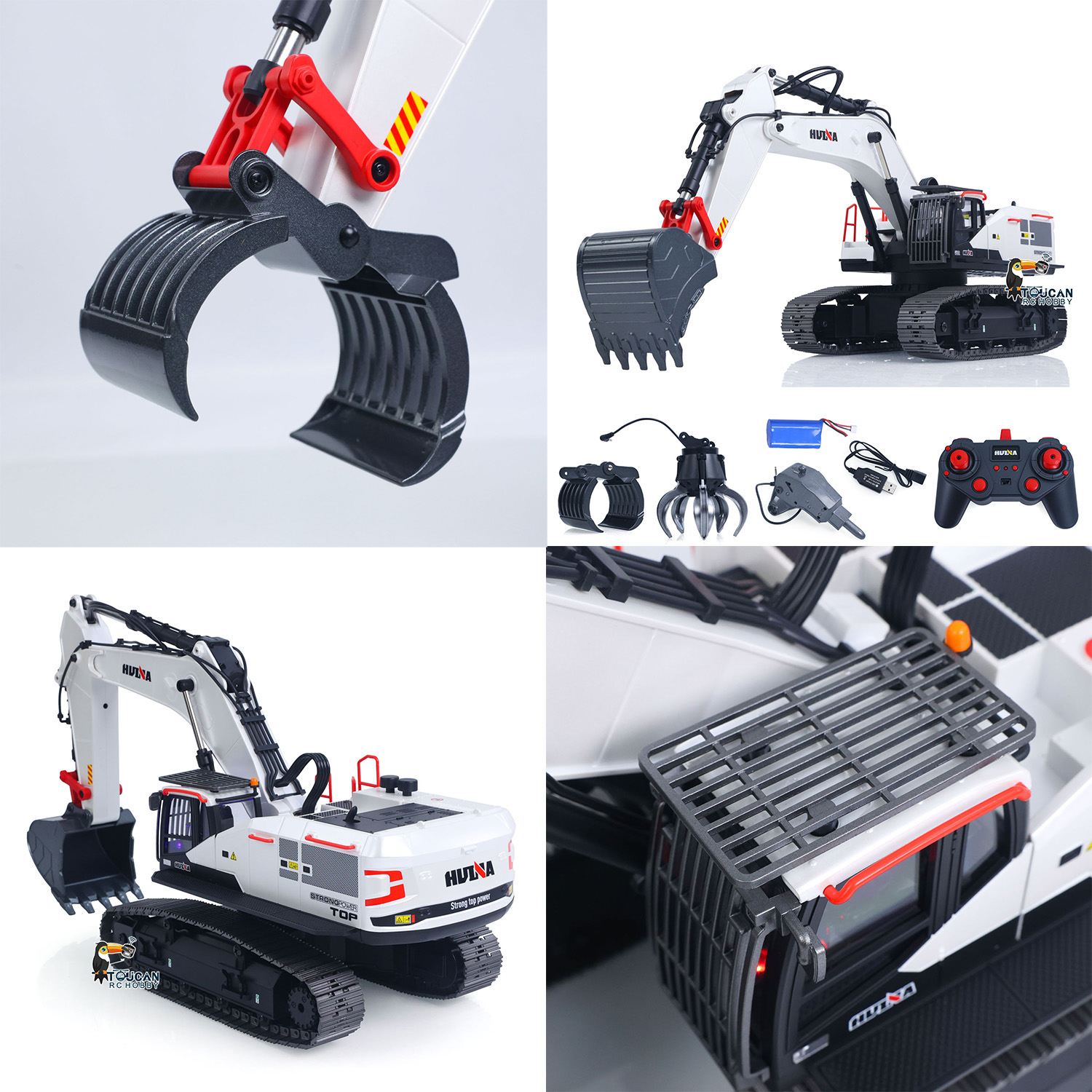 RC Excavator 1/14 HUINA Metal  - Rc Excavator Hydraulic ulasan dan harga