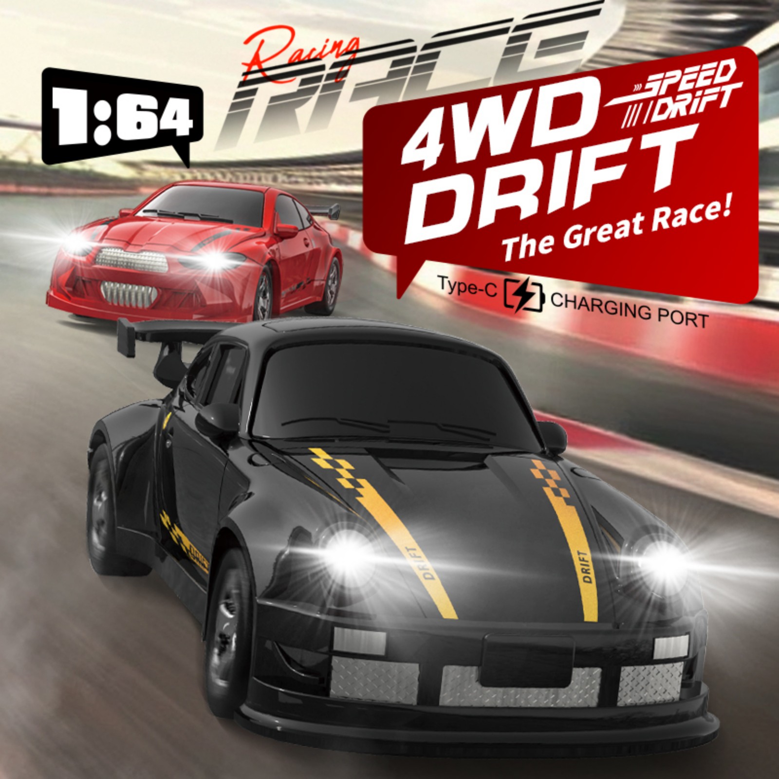 KF20 1:64 RC Desktop Car 2.4G  - Rc Hobby Drift Car ulasan dan harga