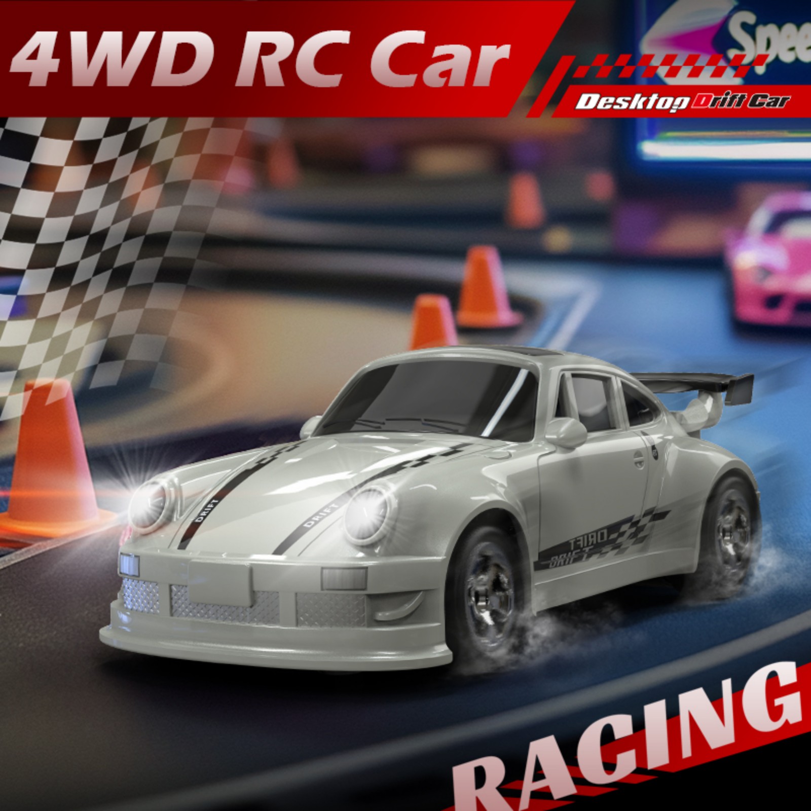 KF20 1:64 RC Desktop Car 2.4G  - Rc Hobby Drift Car ulasan dan harga