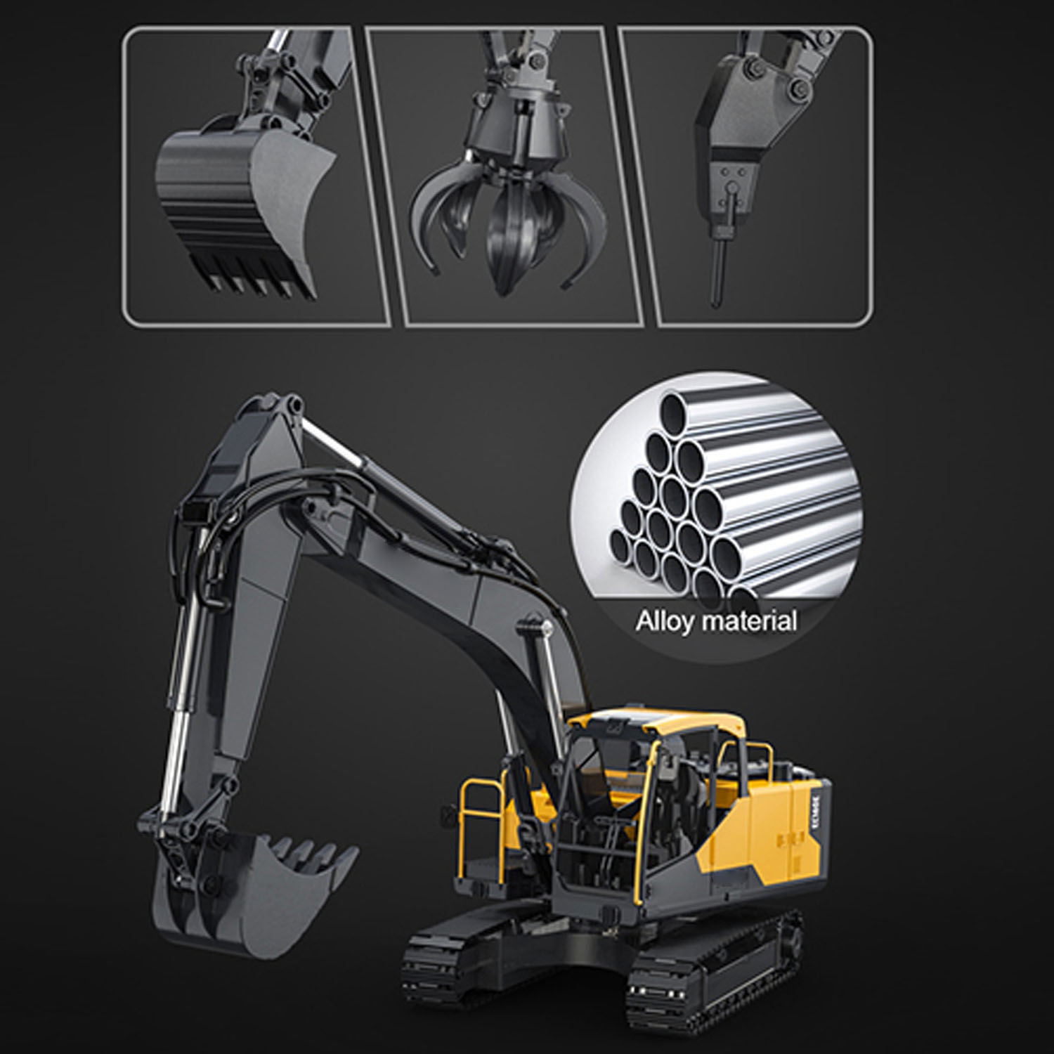1/16 DoubleE E598 003 Electric - Rc Excavator Hydraulic ulasan dan harga