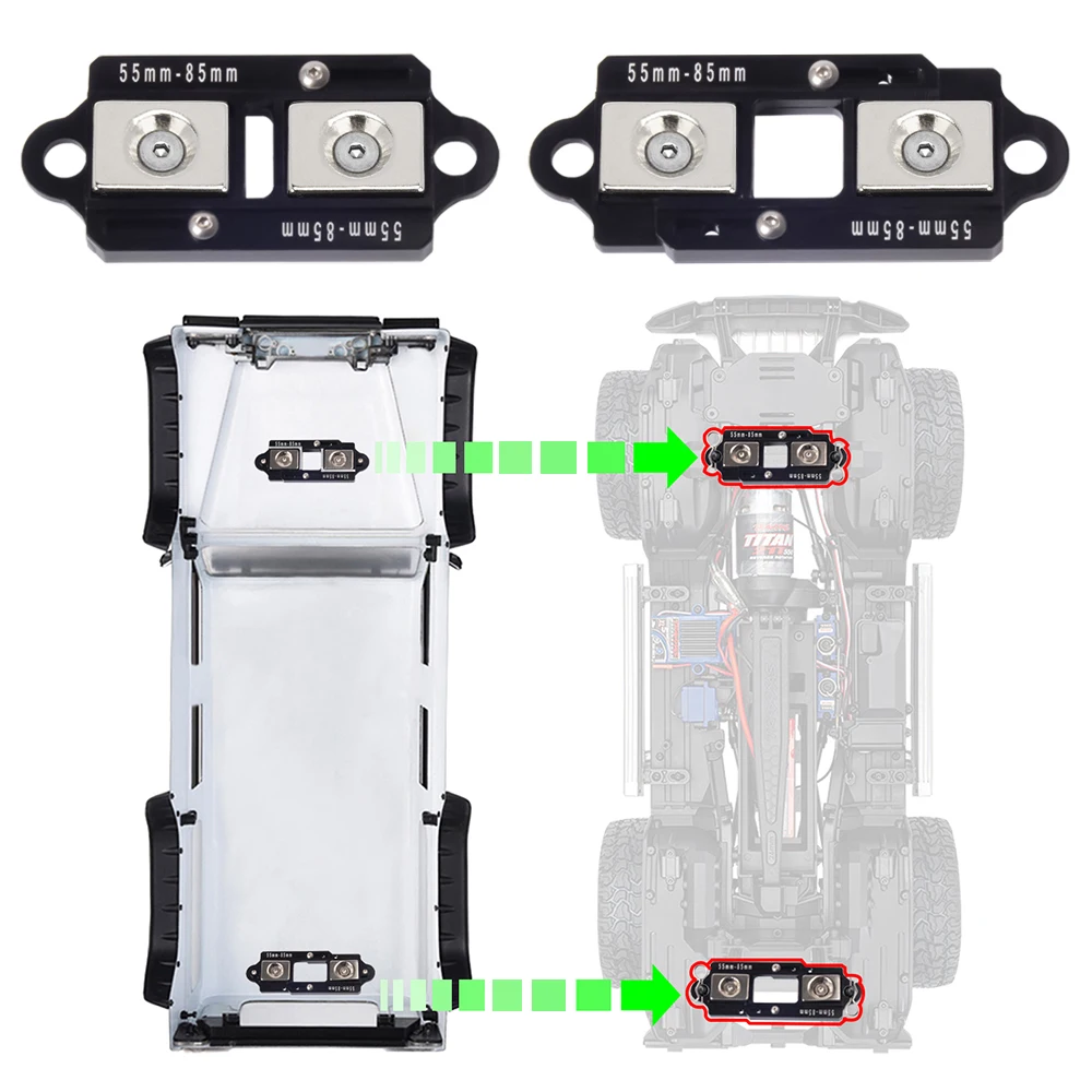 4PCS 55-85mm Adjustable Magnet - Body Shell Rc ulasan dan harga
