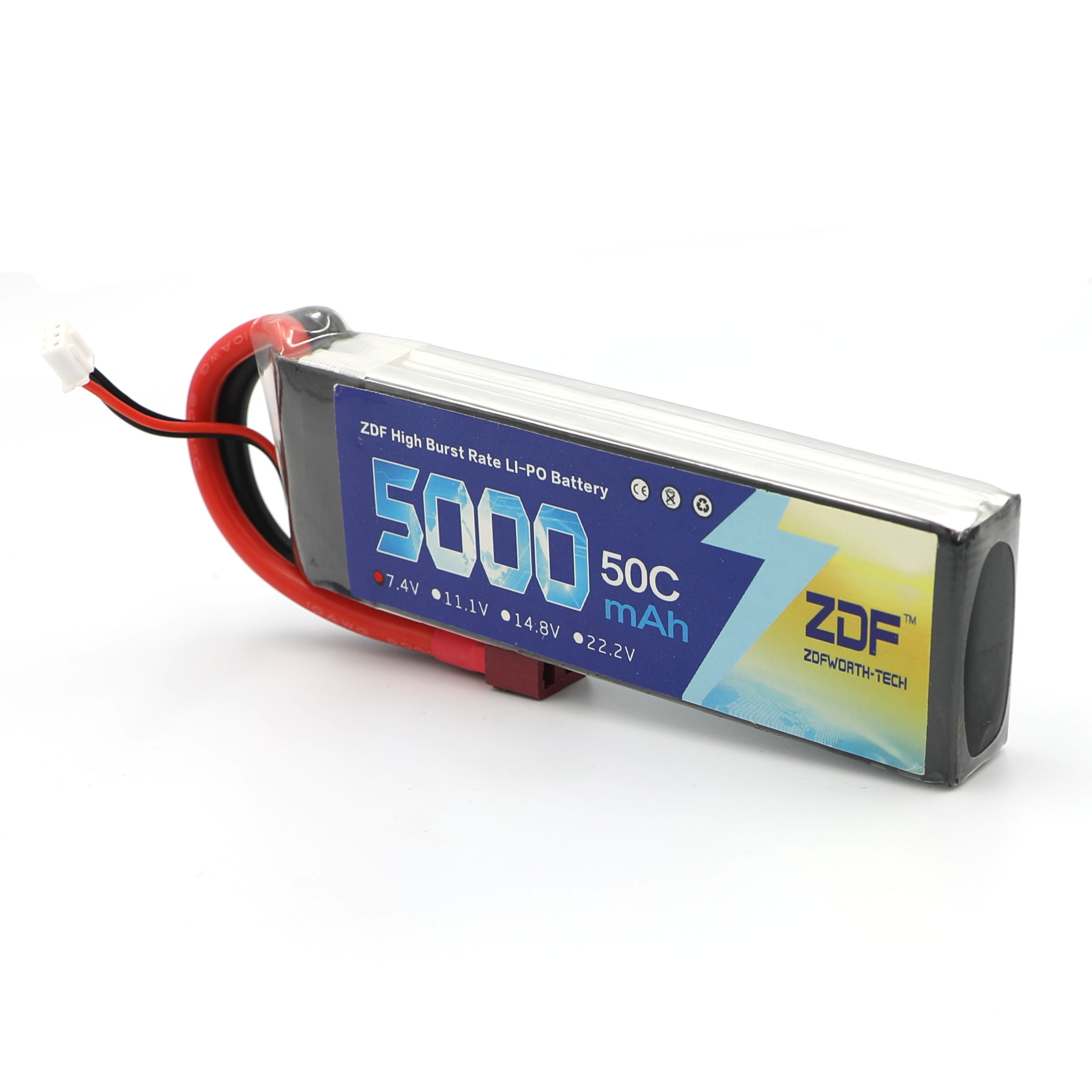 ZDF RC Lipo Battery 7.4V 5000m - Rc Hobby Jet ulasan dan harga