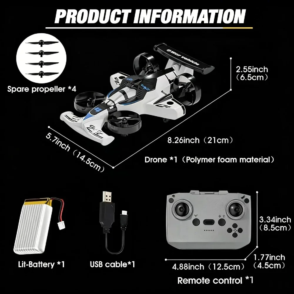 2 in 1 RC Flying Drone Car Dua - Rc Hobby Drift Car ulasan dan harga
